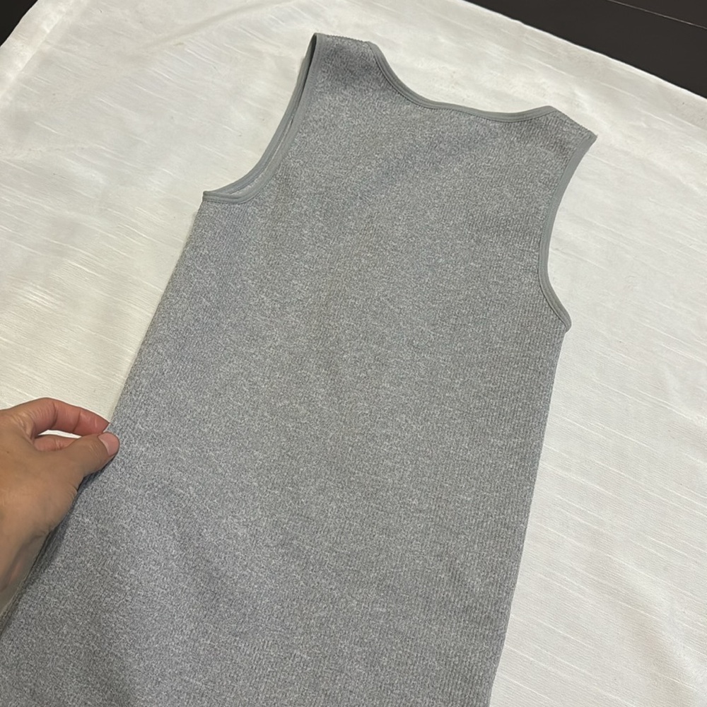 FCT With Love gray Compression Rib Romper - - Picture 4 of 4